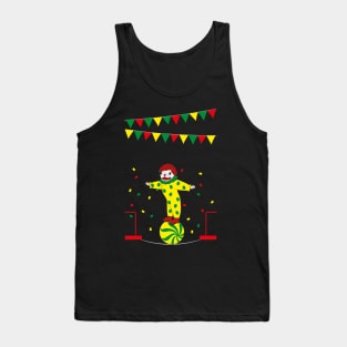 Pug Clown on Rope-Awesome Gift Tank Top